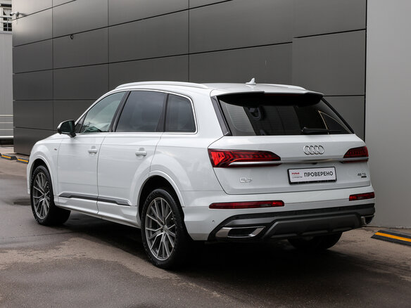 2020 Audi Q7 45 TDI II (4M) Рестайлинг, белый - вид 6