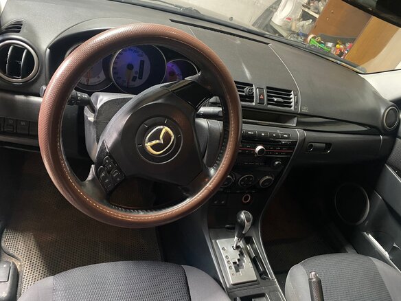 2008 Mazda 3 I (BK) Рестайлинг, синий, 600000 рублей - вид 8