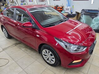 2018 Hyundai Solaris II, красный, 1550000 рублей, вид 3