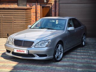 2003 Mercedes-Benz S-Класс AMG 55 AMG I (W220) Рестайлинг, серебристый, 3070000 рублей, вид 1