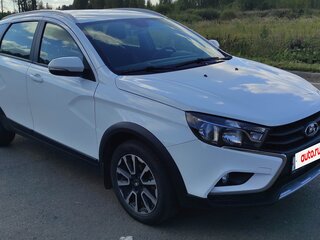 2020 Lada (ВАЗ) Vesta SW Cross I, белый, 1100000 рублей, вид 3