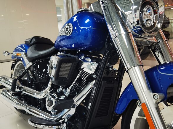 2025 Harley-Davidson Fat Boy, синий, 3300000 рублей - вид 5
