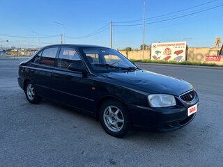 2006 Hyundai Accent ТагАЗ II, чёрный, 195000 рублей, вид 3