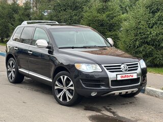 2008 Volkswagen Touareg I Рестайлинг, чёрный, 1250000 рублей, вид 4