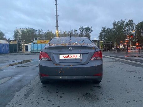 2016 Hyundai Solaris I Рестайлинг, серый, 799999 рублей, вид 4