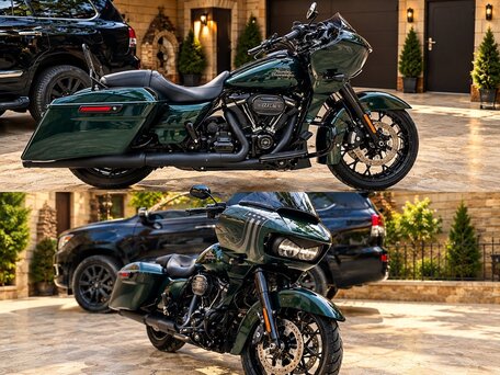 2021 Harley-Davidson Road Glide Special, зелёный, 1900000 рублей, вид 2