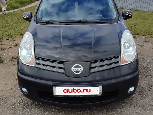 2007 Nissan Note I, чёрный