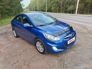 2012 Hyundai Solaris I, синий, 750000 рублей, вид 2