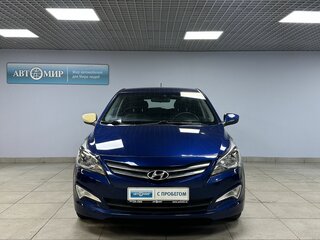2015 Hyundai Solaris I Рестайлинг, синий, 667000 рублей, вид 2