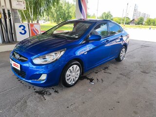 2011 Hyundai Solaris I, синий, 595000 рублей, вид 2