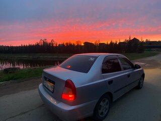 2008 Hyundai Accent ТагАЗ II, серебристый, 385000 рублей, вид 4