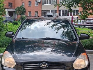 2006 Hyundai Verna II, чёрный, 500000 рублей, вид 3