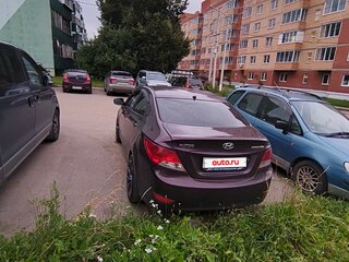 2013 Hyundai Solaris I, фиолетовый, 400000 рублей, вид 3