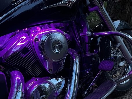 2007 Kawasaki VN900 Vulcan, чёрный, 650000 рублей, вид 4