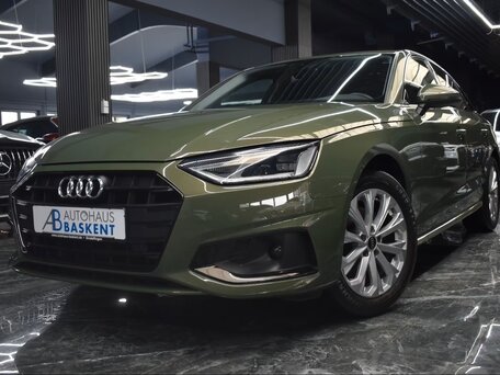2023 Audi A4 30 TDI V (B9) Рестайлинг, зелёный, 3380000 рублей, вид 2