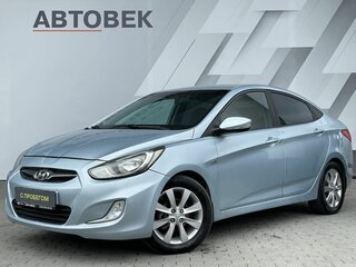 2011 Hyundai Solaris I, голубой, 698000 рублей, вид 1