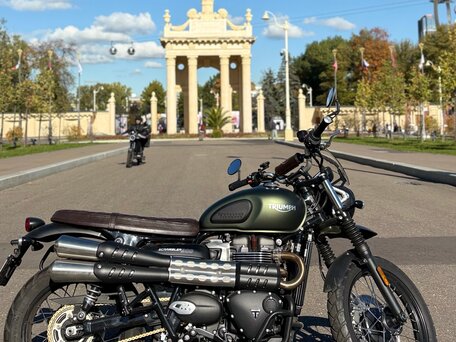 2025 Triumph Scrambler, зелёный, 1280000 рублей, вид 2