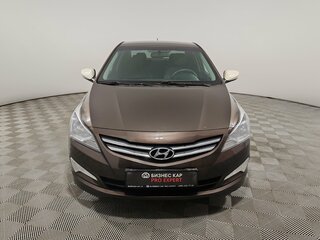 2014 Hyundai Solaris I Рестайлинг, коричневый, 849000 рублей, вид 2