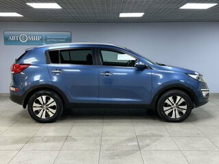 2014 Kia Sportage III Рестайлинг, синий, 1210000 рублей, вид 4