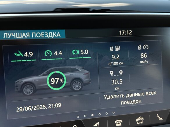 2017 Jaguar F-Pace S I, синий, 3000000 рублей - вид 17