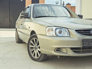 2007 Hyundai Accent ТагАЗ II, бежевый, 395000 рублей, вид 2
