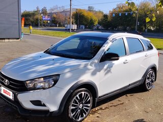 2020 Lada (ВАЗ) Vesta SW Cross I, белый, 1300000 рублей, вид 4