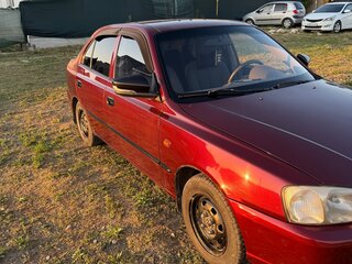 2008 Hyundai Accent ТагАЗ II, красный, 300000 рублей, вид 3
