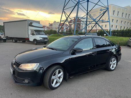 2012 Volkswagen Jetta VI, чёрный, 750000 рублей, вид 2