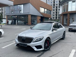 2014 Mercedes-Benz S-Класс AMG 63 AMG Long III (W222, C217), серебристый, 3000000 рублей, вид 3