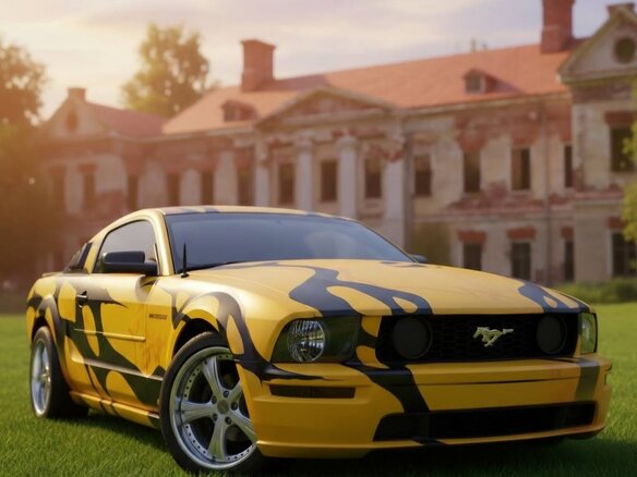 2008 Ford Mustang V, жёлтый, 6999999 рублей
