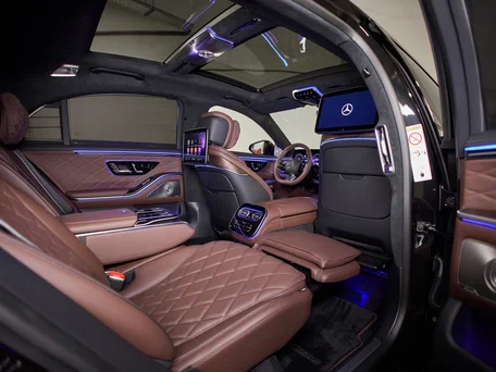 2026 Mercedes-Benz S-Класс 450 d Long 4MATIC VII (W223) Рестайлинг, чёрный, 28875000 рублей, вид 4