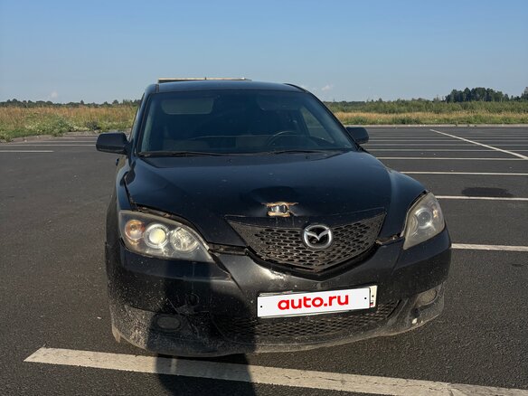2006 Mazda 3 I (BK) Рестайлинг, чёрный, 300000 рублей - вид 2