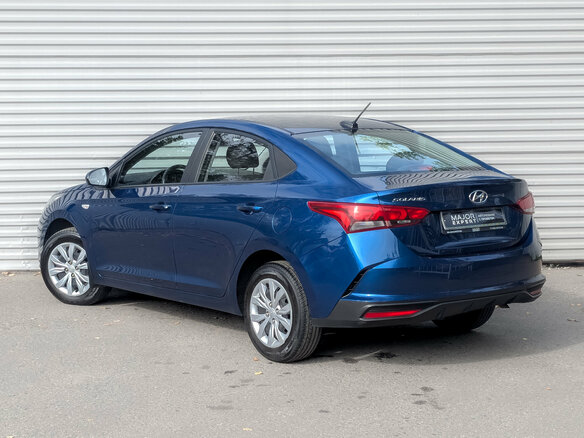 2022 Hyundai Solaris II Рестайлинг, синий, 1585000 рублей - вид 6