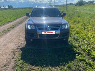 2007 Volkswagen Touareg I Рестайлинг, чёрный, 950000 рублей, вид 4