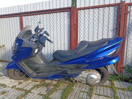 2009 Suzuki Burgman (SkyWave) 400, синий, 320000 рублей, вид 4