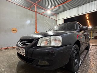 2008 Hyundai Accent ТагАЗ II, чёрный, 260000 рублей, вид 1