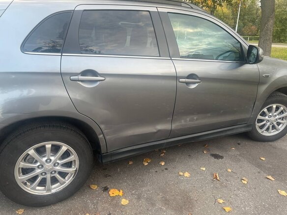 2013 Mitsubishi ASX I Рестайлинг, серый - вид 3