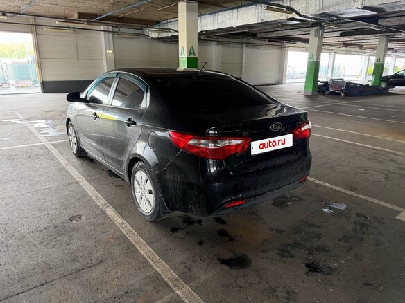 2012 Kia Rio III, чёрный - вид 3