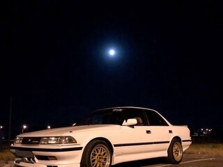 1989 Toyota Mark II VI (X80), белый, 650000 рублей, вид 2