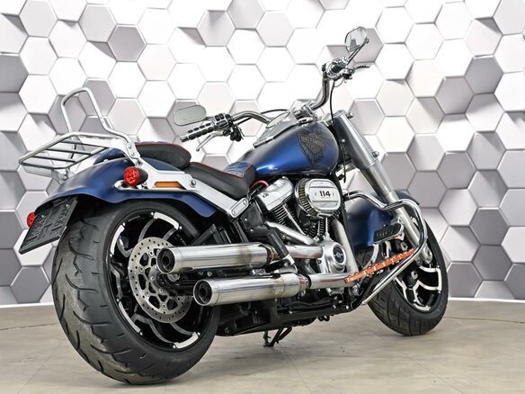 2018 Harley-Davidson Fat Boy, синий, 1757000 рублей - вид 6