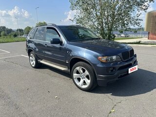 2005 BMW X5 4.4i I (E53) Рестайлинг, синий, 1100000 рублей, вид 1