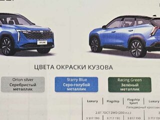 2024 Geely Atlas II, чёрный, 3450000 рублей, вид 4