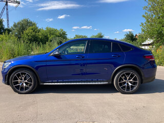 2019 Mercedes-Benz GLC Coupe 300 d I (C253) Рестайлинг, синий, 4200000 рублей, вид 4