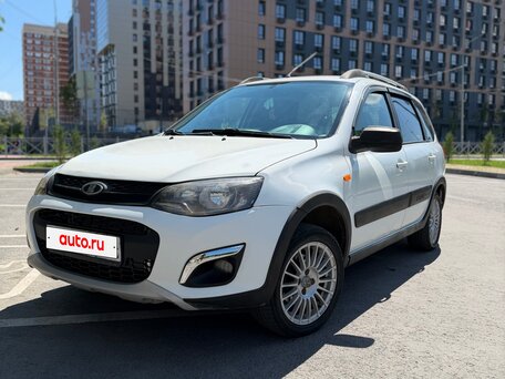 2015 Lada (ВАЗ) Kalina Cross II, белый, 470000 рублей, вид 1