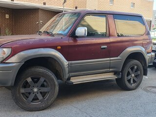 1997 Toyota Land Cruiser Prado 90 Series, красный, 990000 рублей, вид 5
