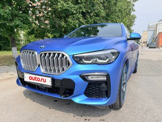 2021 BMW X6 30d III (G06), синий, 8500000 рублей, вид 4