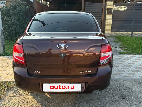 2013 Lada (ВАЗ) Granta I, красный - вид 4