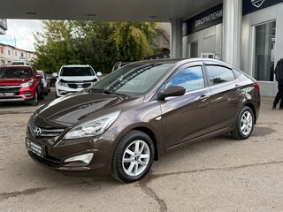 2014 Hyundai Solaris I Рестайлинг, коричневый, 1075000 рублей, вид 1