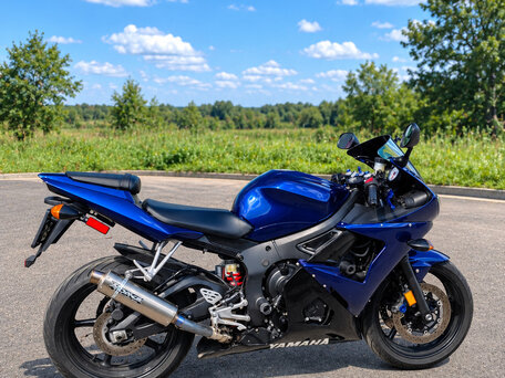 2002 Yamaha YZF-R6, синий, 455000 рублей, вид 2