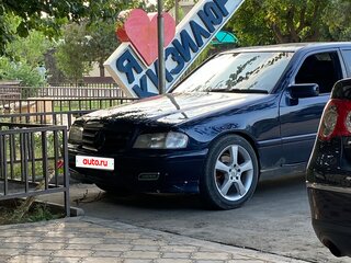 1996 Mercedes-Benz C-Класс 180 I (W202), синий, 180000 рублей, вид 1